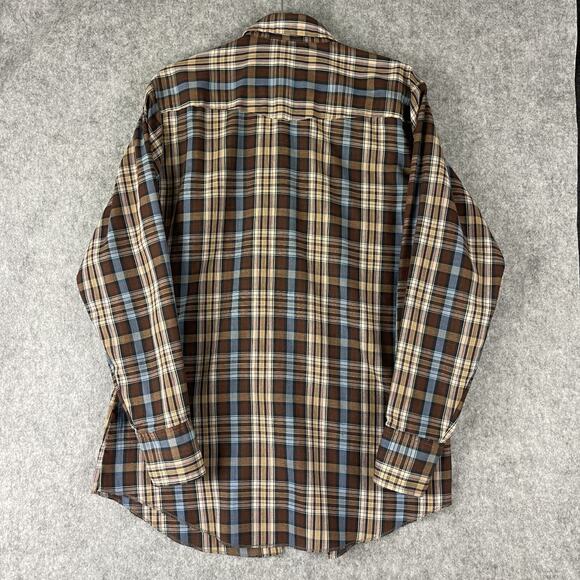 Vintage Dee Cee Western Shirt Mens 15.5/34 Brown Pearl Snap Cowboy USA Made - Picture 8 of 13